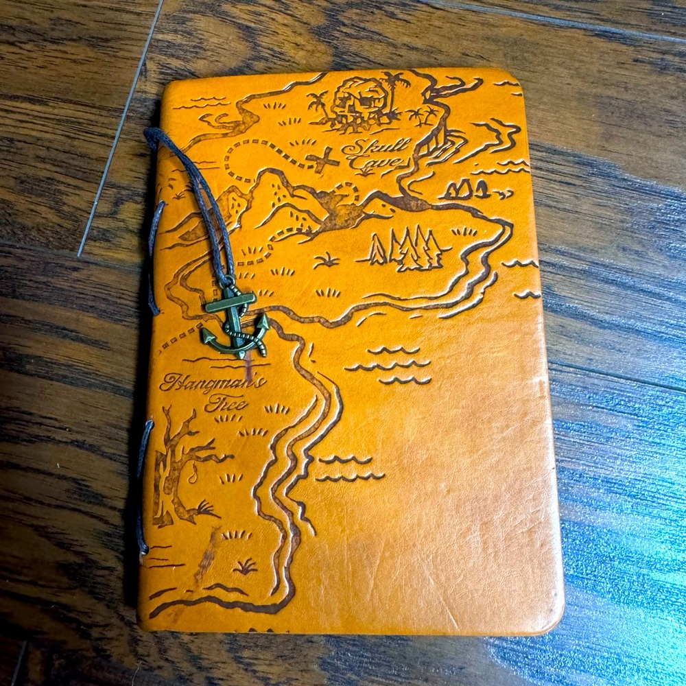 Vintage King of the sea Pirate treasure map Journal diary